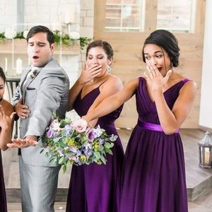 Purple Azazie Bridesmaid Dress